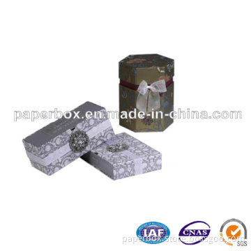 Cardboard Cosmetic Paper Box with Ribbon